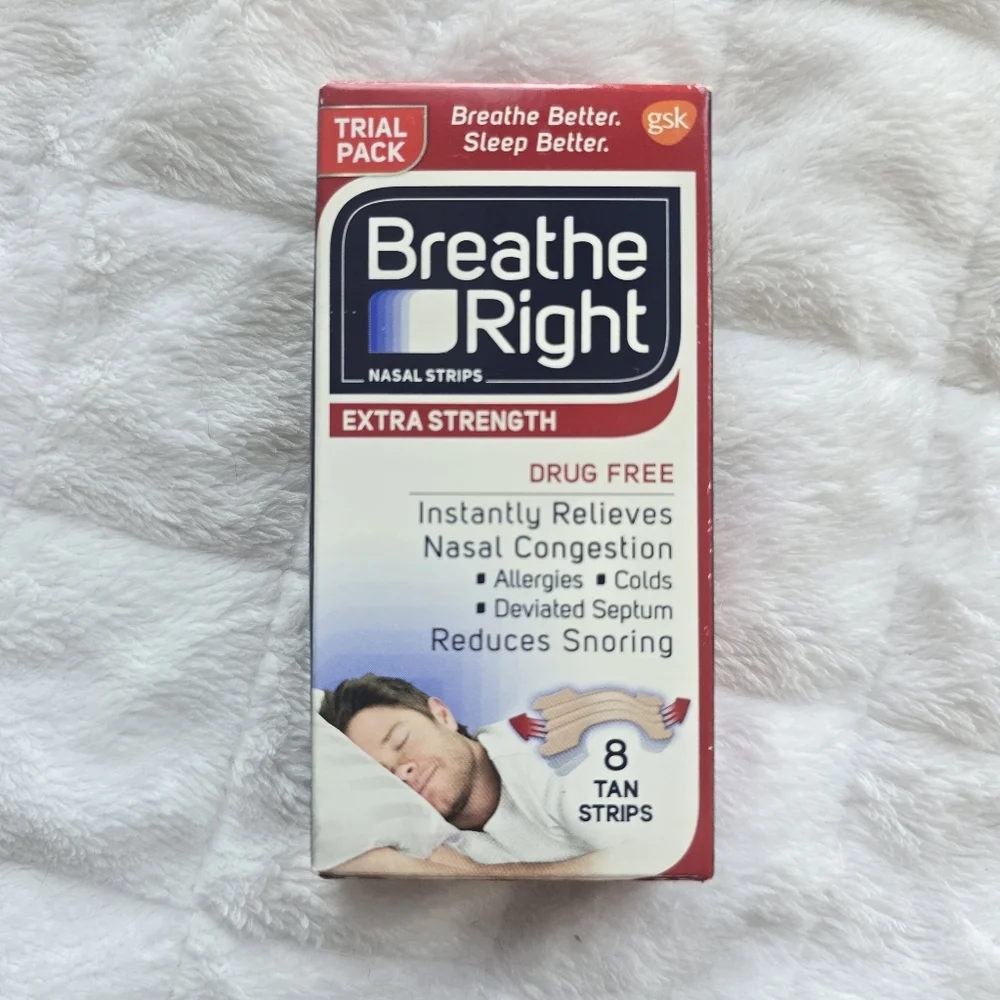 🍒 5/$20 new Breathe Right Extra Strength Nasal Strips Relieves Nasal Congestion